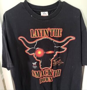 Vintage The Rock Laying The Smack Down T Shirt